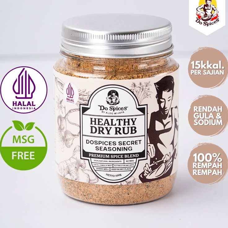 

Booming Dospices Healthy Dry Rub Bumbu marinasi rendah kalori Secret seasoning