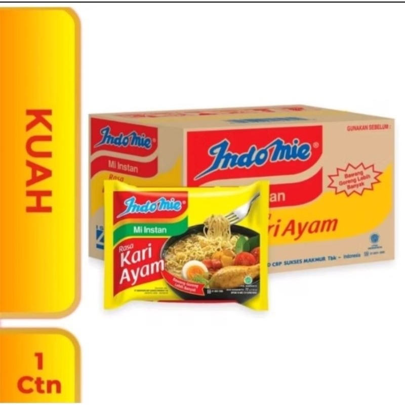 

Indomi kari ayam 1 dus isi 40