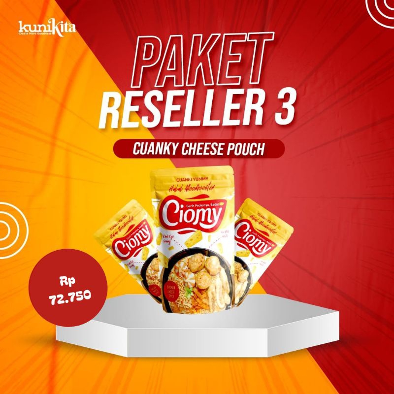 

Paket Reseller Cuanky Cheese Pouch isi 3 Pack