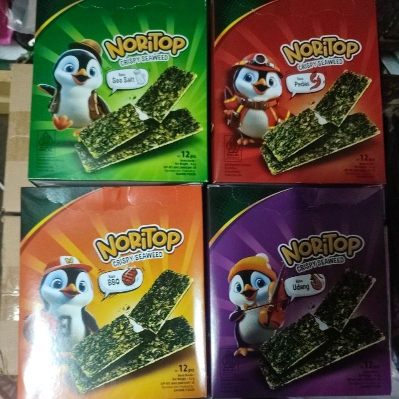 

Noritop Crispy Seaweed 1 Box Isi 12pcs