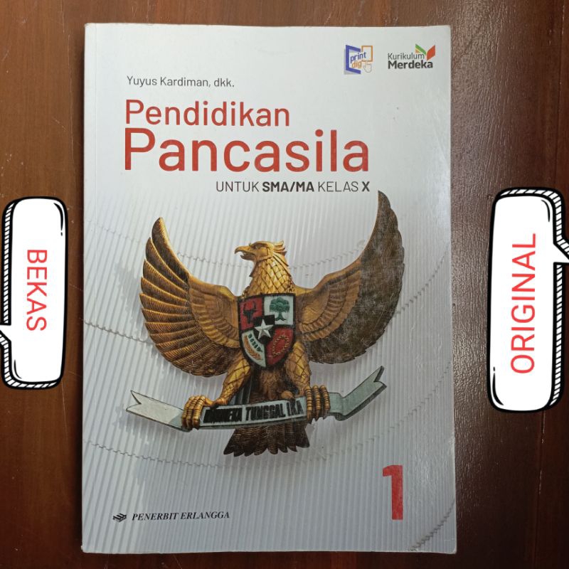 Buku PPKN PKN Pendidikan Pancasila dan Kewarganegaraan kelas 10 X 1 I SMA MA Penerbit Erlangga Kurik