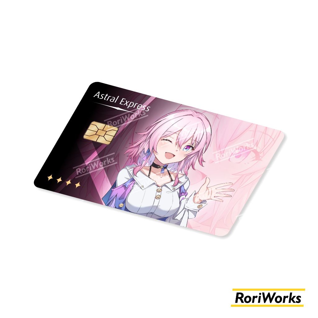 

Stiker Kartu - March 7th / Mitsuki | Honkai Star Rail | Garskin Debit Kredit Emoney Flazz HSR
