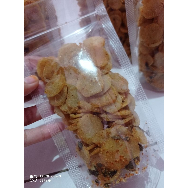 

Moring Original dan Pedas kemasan standing pouch