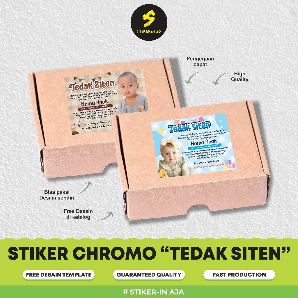 

Stiker Tedak Siten / Label tasyakuran / Stiker Turun Tanah