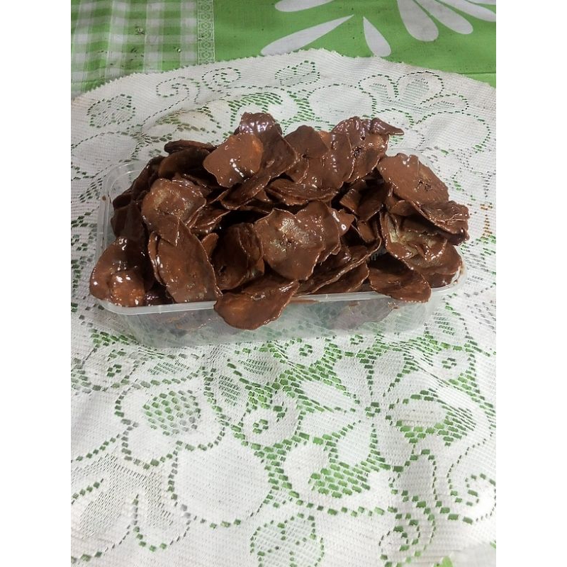 

keripik pisang kepok coklat lumer box 150 gram