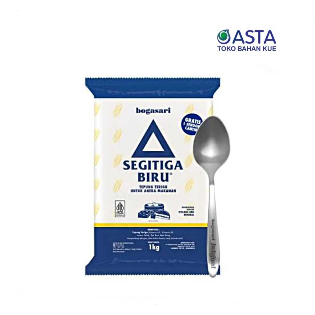 

Bogasari Terigu Segitiga Biru Econopack 1 Kg Free Sendok