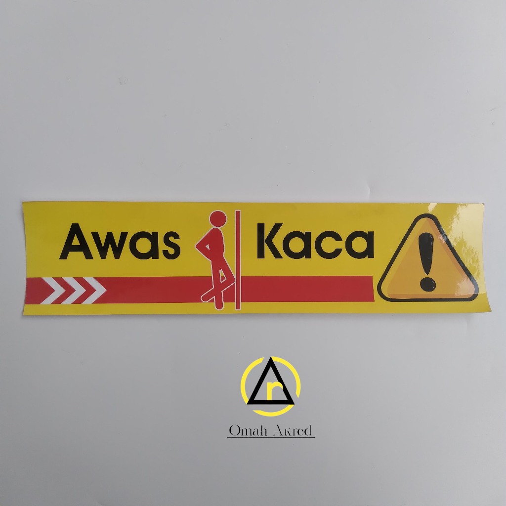 

Stiker Awas Kaca - Hati-Hati Ada Kaca