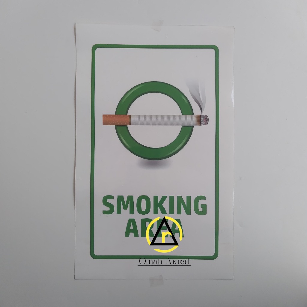 

Stiker Smoking Area - Area Merokok - Stiker Vinyl