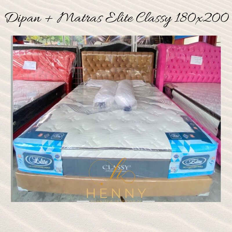 Henny Furniture Dipan + Matras Elite Classy Uk.180x200 & 160x200