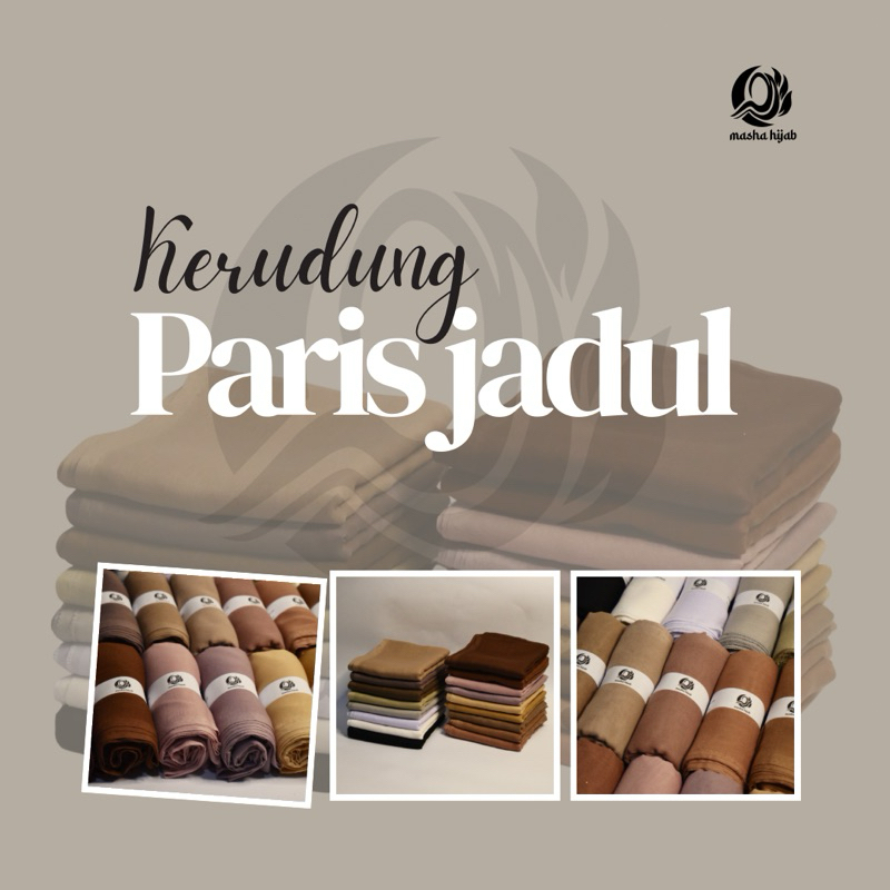 HijabSegi Empat Paris Jadul Pastel By Masha Hijab