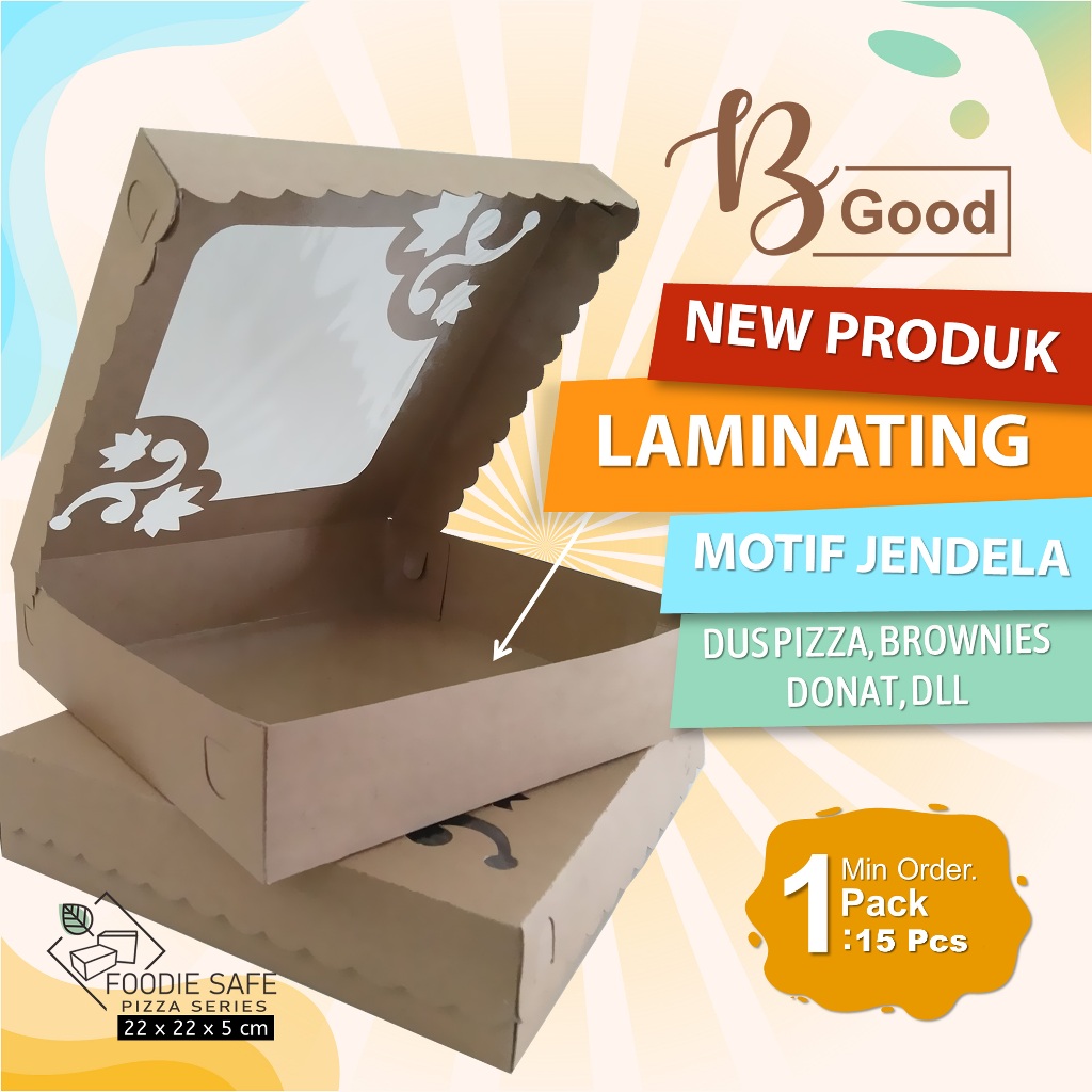 

Kotak Kue 22x22x5 B-good Lmt Jendela / Box Fudgy Brownies, Box Bolen Pisang, Kotak Brownies Kekinian