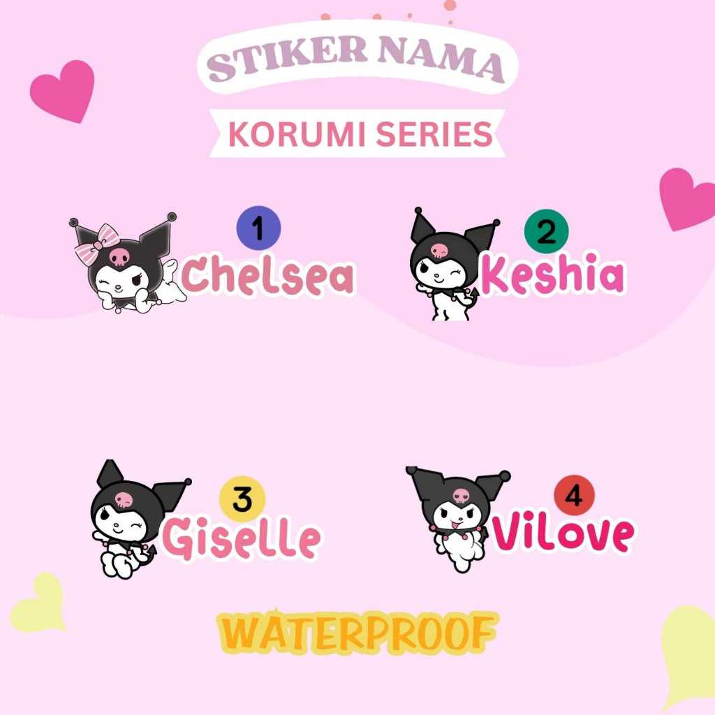 

STIKER NAMA MURAH ANTI AIR STIKER LABEL NAMA