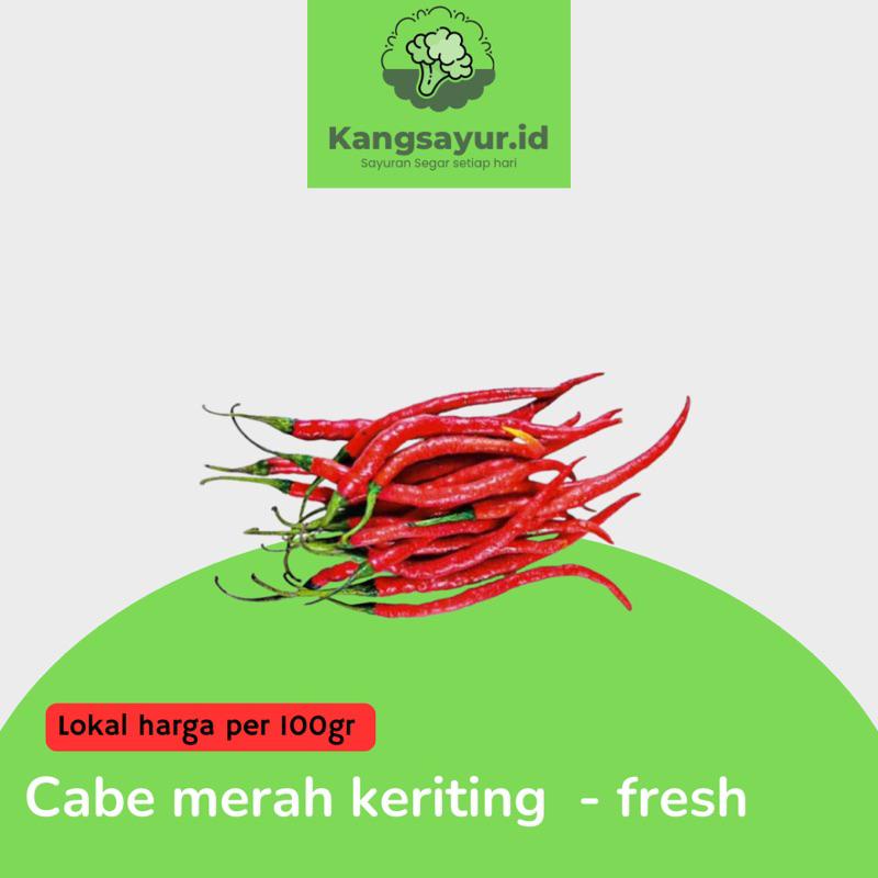 

Cabe merah keriting super (per 100gr)