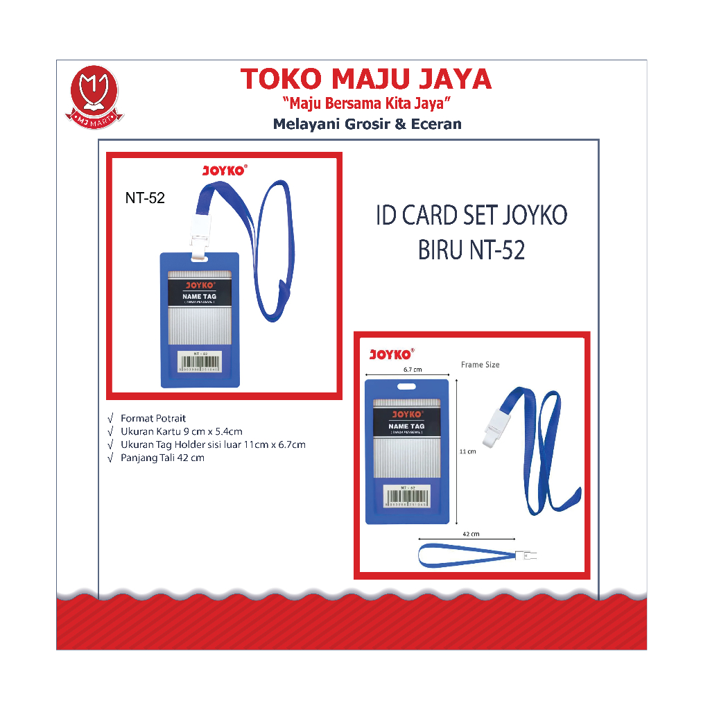 

ID CARD SET JOYKO BIRU NT-52
