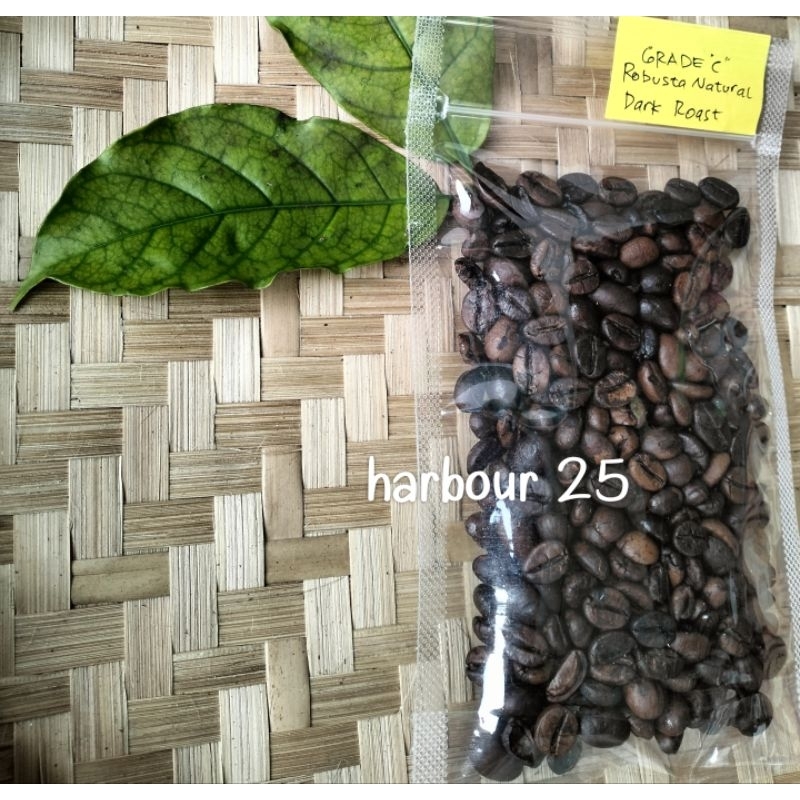 

roastbean/biji kopi Mateng robusta natural grade 3 dark roast 200gram