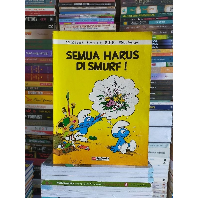 Komik Lebar : 52 Kisah Smurf SEMUA HARUS DI SMURF  - Aya Media 1991