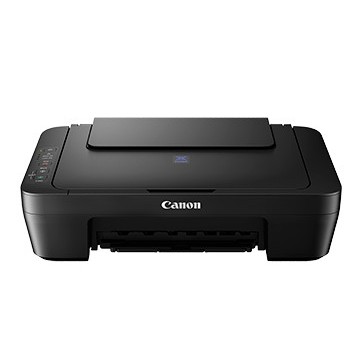 Printer Canon Pixma E410 All in One PSC Print Scan Copy Termasuk 1 set tinta cartridge black dan col