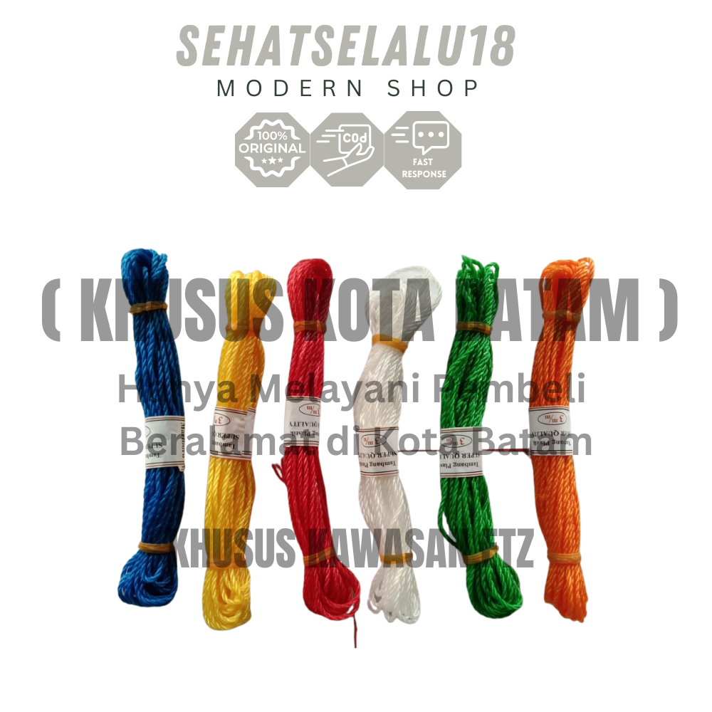 

Tali Tambang Serbaguna 3mm , Warna Acak