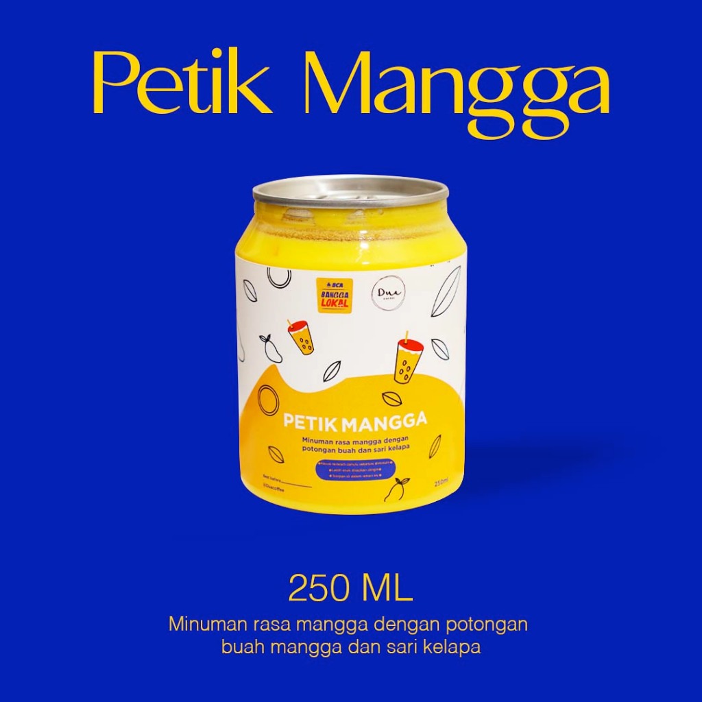 

Petik Mangga DUA COFFEE x BCA Minuman Kemasan Kaleng 250 ml
