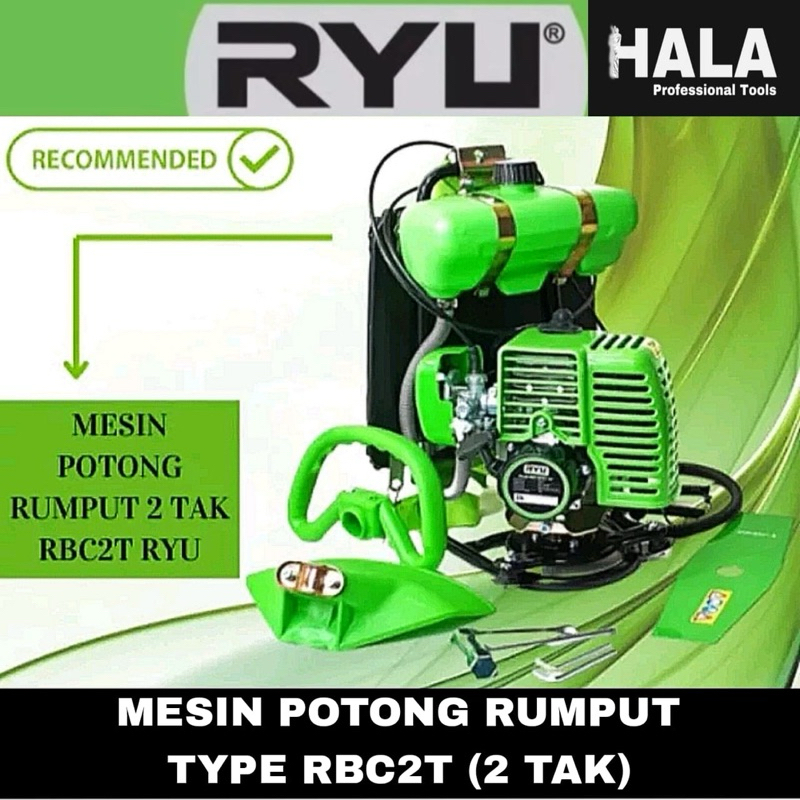 RYU BY TEKIRO - MESIN POTONG RUMPUT - 2 TAK - RBC2T - 100% ORIGINAL