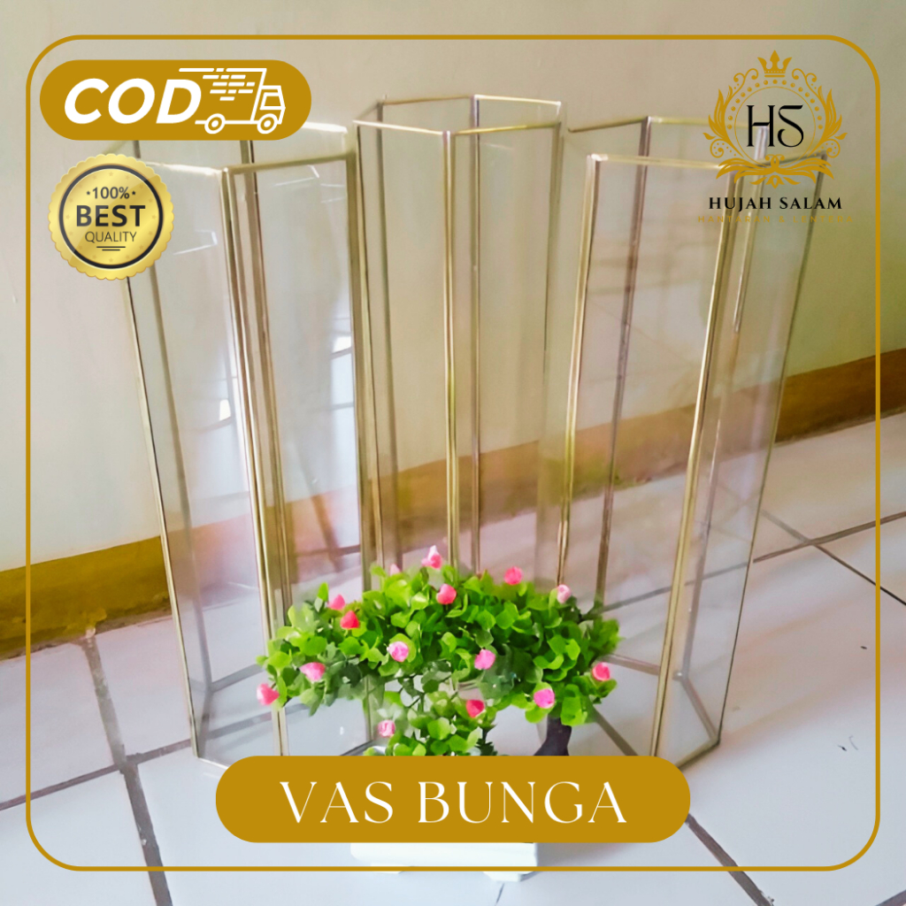 VAS BUNGA  KACA HIASAN AESTHETIC NORDIC RANGKAIAN ORNAMEN MEWAH VAS KACA BENING MINIMALIS DEKORASI U