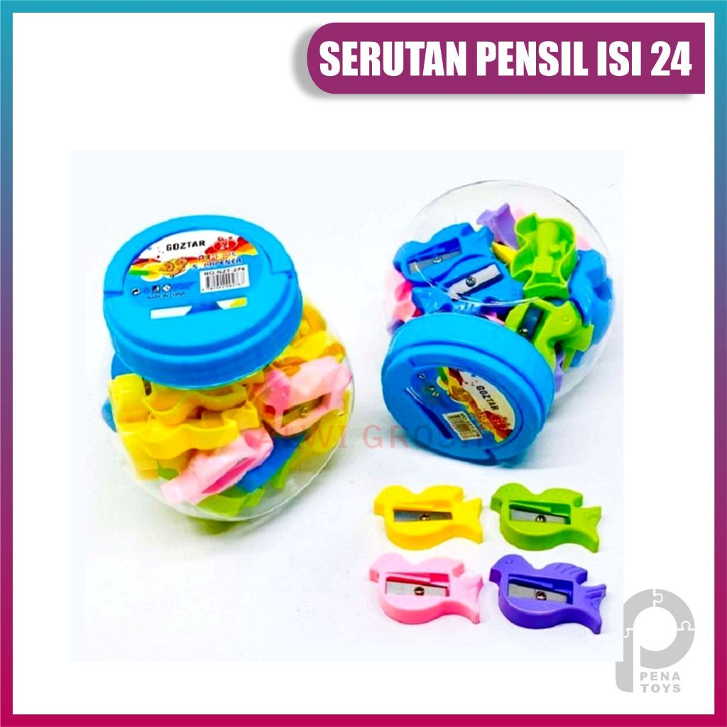 

Rautan Kerokan Pensil 1 Toples Besar Isi 24 Pcs