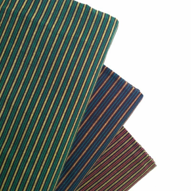 Kain Lurik Hijau Kuning / Kain Lurik Tenun Hijau