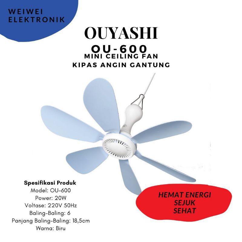 Kipas Angin Gantung Ouyashi OY-600