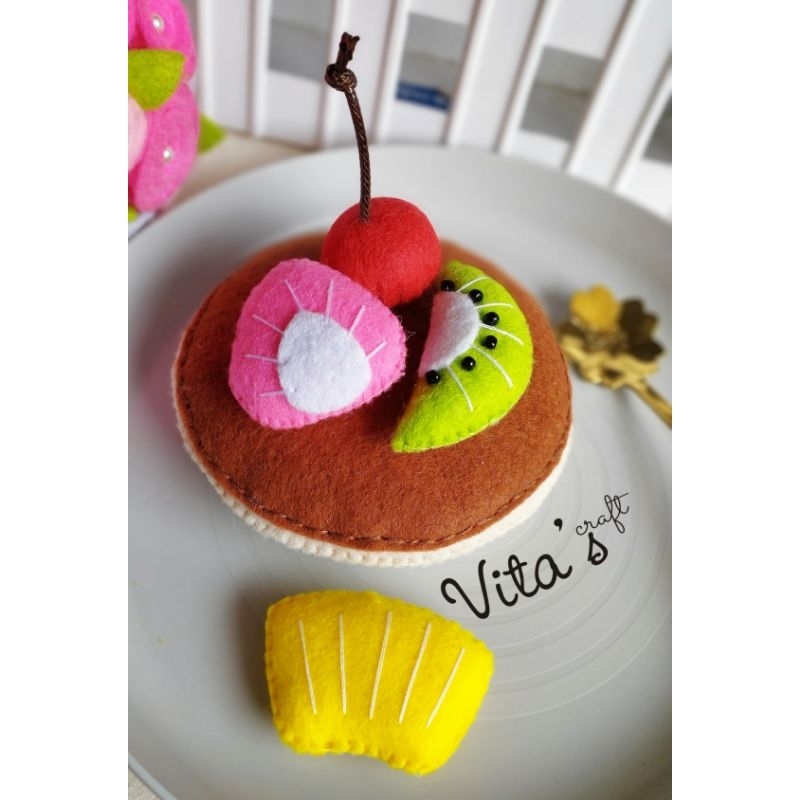 Pancake Flanel / Mainan Flanel / Mainan Edukasi Flanel / Makanan Flanel