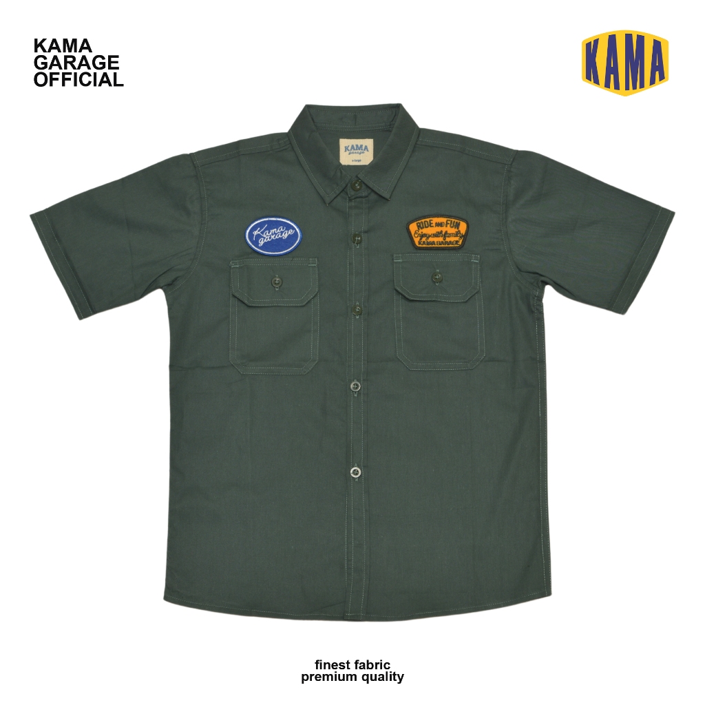 KAMA GARAGE Workshirt - Kemeja Kerja Anak - Baju Bengkel Anak