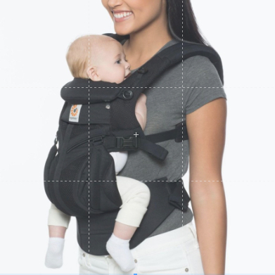 ERGOBABY OMNI 360 COOL AIR MESH CARRIER/GENDONGAN BAYI - ONYX BLACK