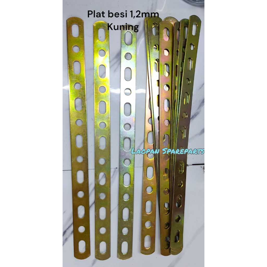 PLAT BESI KUNING TEBAL 1,2MM | BRAKET BESI KUNING MULTIFUNGSI