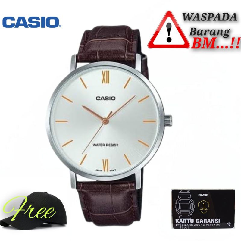Jam tangan pria Casio Mtp-vt01l-7b2udf / Casio original mtp-vt01l-7b2