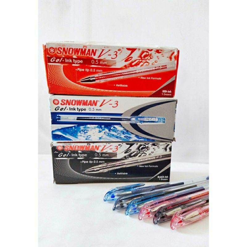 

Bolpoin//Pulpen//Bolpen Snowman V3 Gell ( 1pcs )