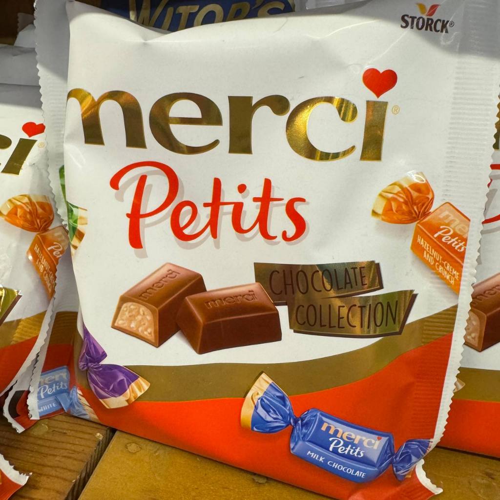 

Storck Mercy Petits Collection Chocolate Cappuccino / Milk Choco / Hazelnut-Creme & Crunch / White Crisp / Almond / Dark Milk / Praline-Creme