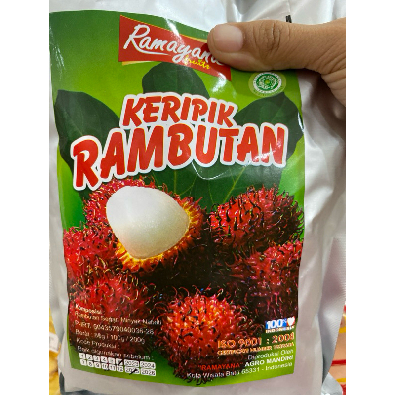 

Keripik Buah Rambutan Berat 100 Gram