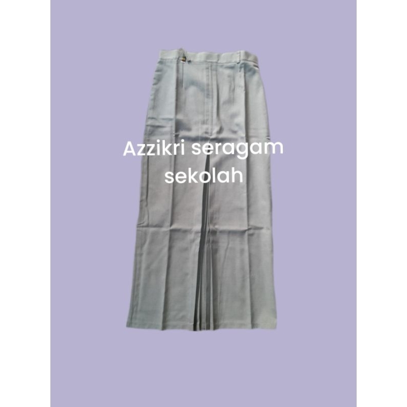 rok span smk/smk abu abu panjang biku 1 pinggang pas