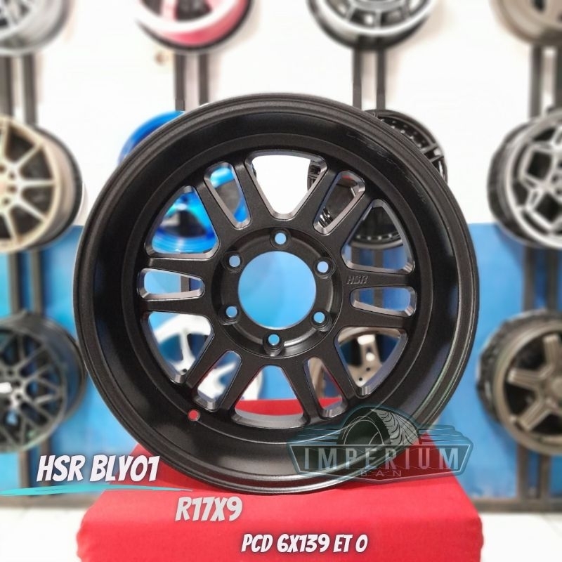 Velg Mobil Original Hsr Boroko Bly01 Ring 17 Pcd 6x139 Hilux Panter Bt50 Ranger L200 Hiace Dll