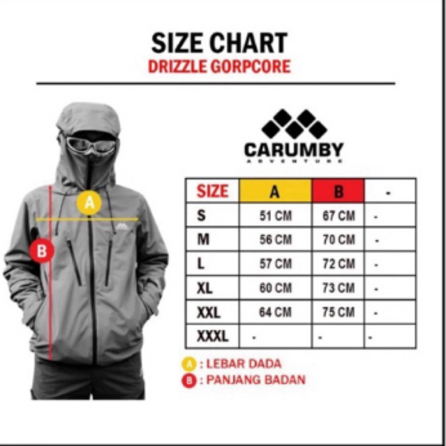 Jaket Gunung Gropcore Carumby AOKI Waterproof