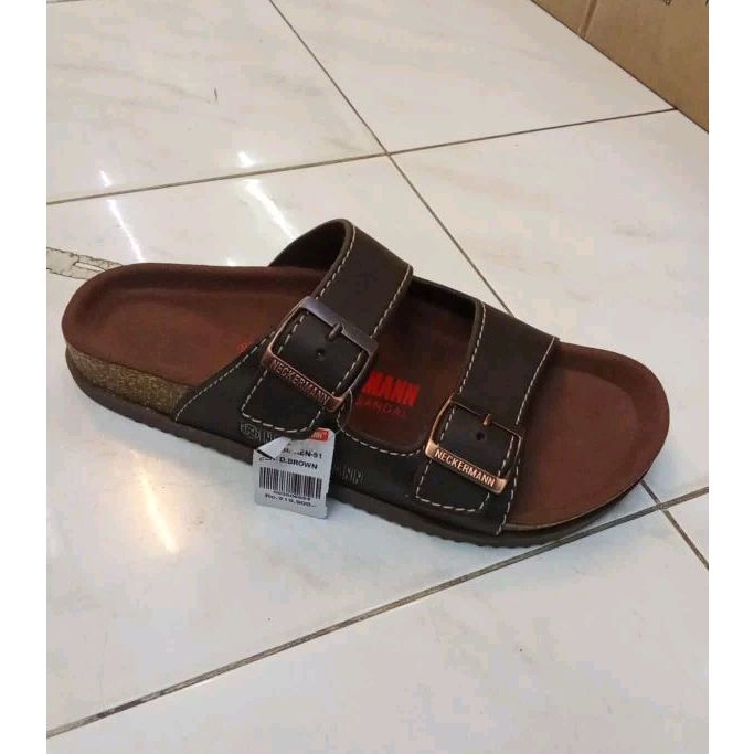 NECKERMANN BIRKEN 051 Coklat Sandal Kasual Pria Original