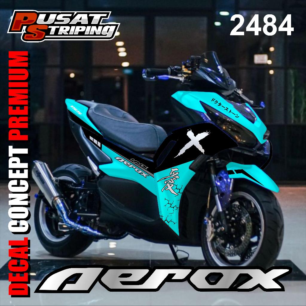 Decal Sticker Variasi Fullbody All New Aerox 155 Connected - Dekal Stiker Aerox New Decal Stiker Mot