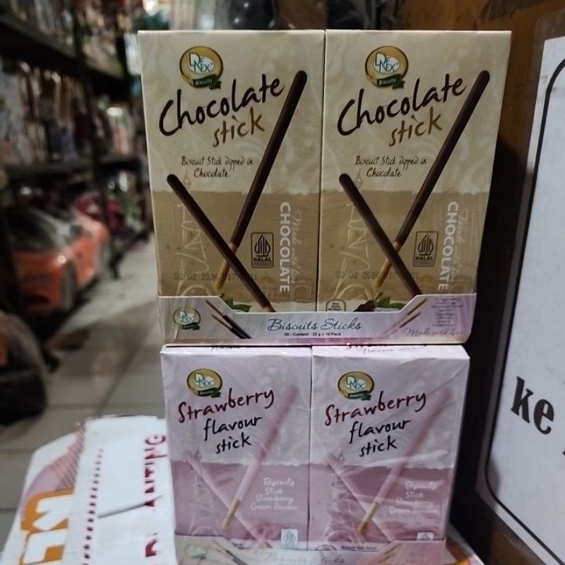 

biskuit Pocky chocolate stick, strawbery stick isi 10 pack