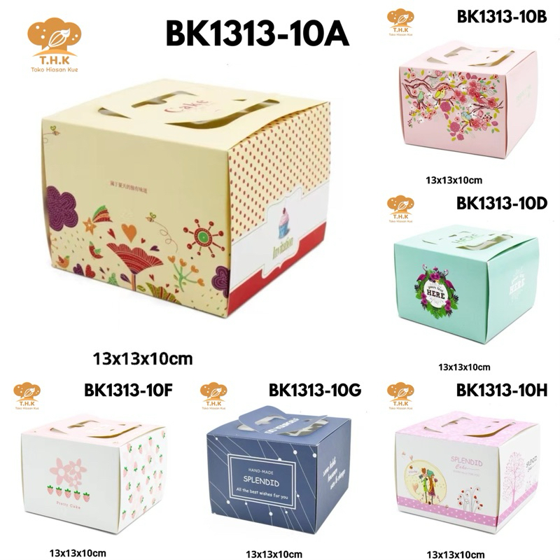 

BK1313-10 Box Kue Korea 13x13x10 cm