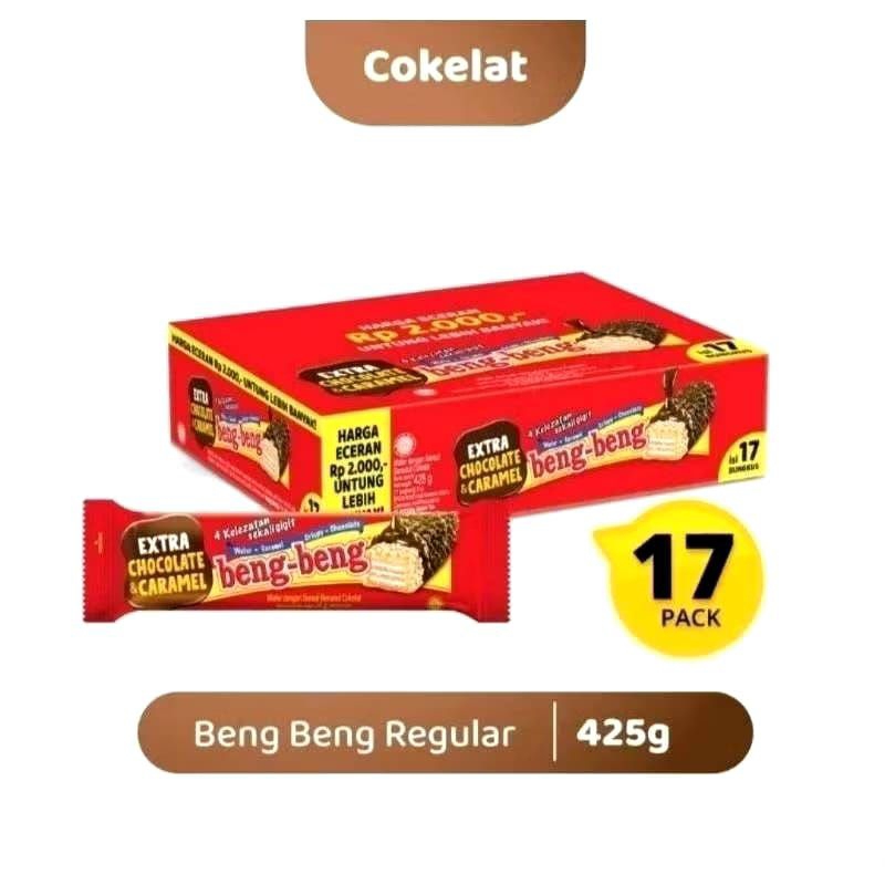 

Beng Beng extra chocolate caramel 25gram 17pcs