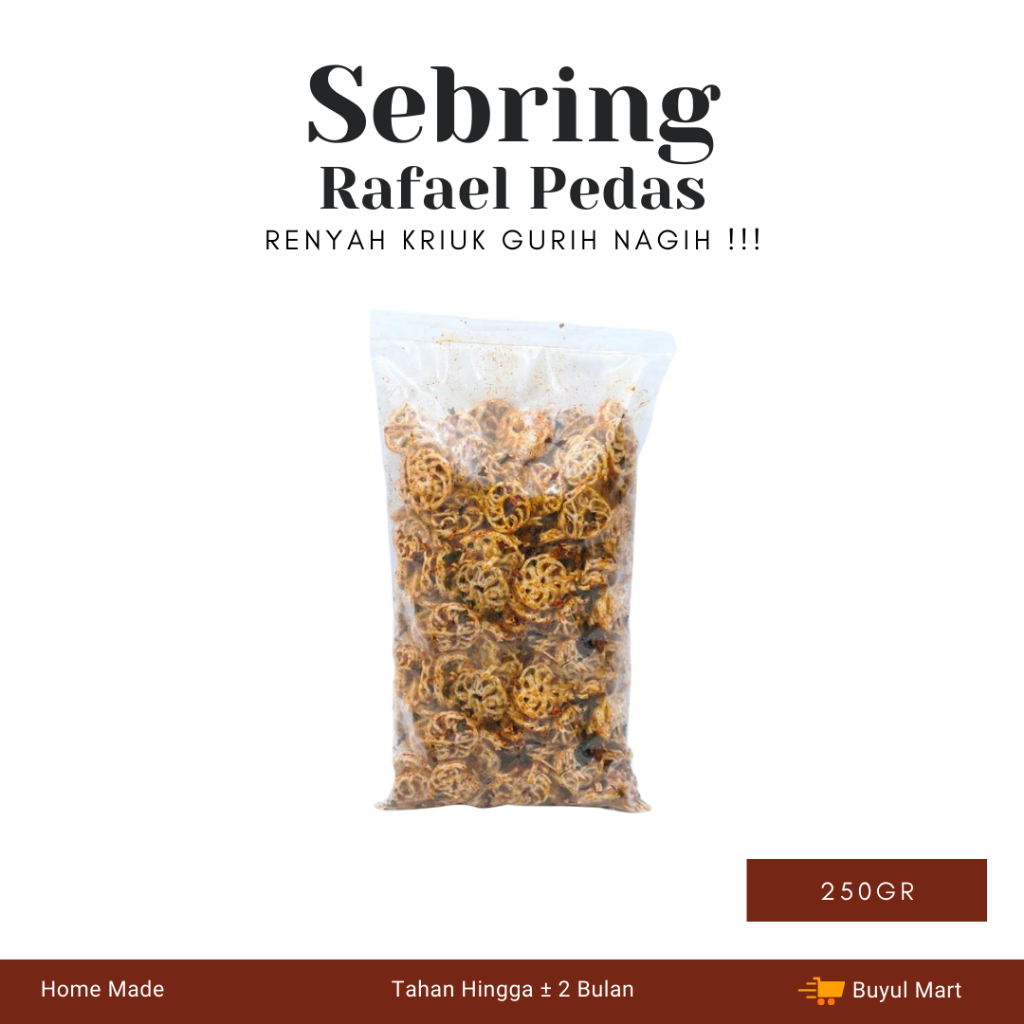 

Kerupuk Seblak Kering Rafael 250gr Pedas Daun Jeruk Buyul Mart