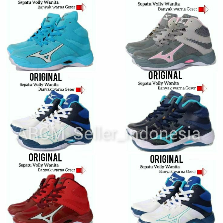 Baru Asli  Sepatu Volly Wanita Mizuno Thunder Blade Sepatu Olahraga Volly Wanita Terlaris Sepatu Vol