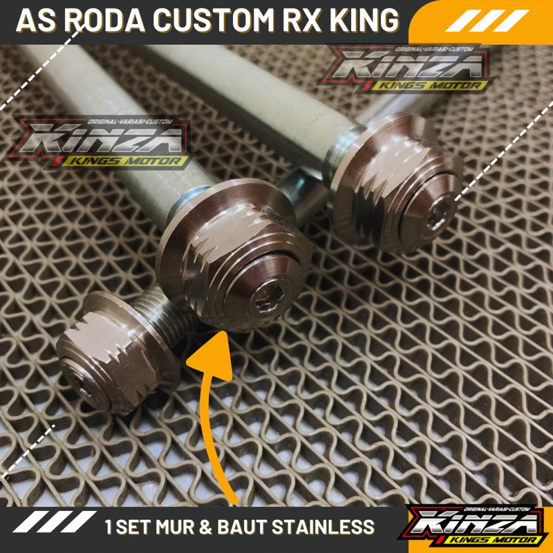 AS RODA CUSTOM MUR BAUT STAINLESS RXKING RX KING RXK ARM STANDAR