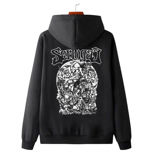 Jaket Hoodie Band Seringai - Progam Party Seringai | Hoodie Jumper & Ritsleting Bahan Cotton Fleece 