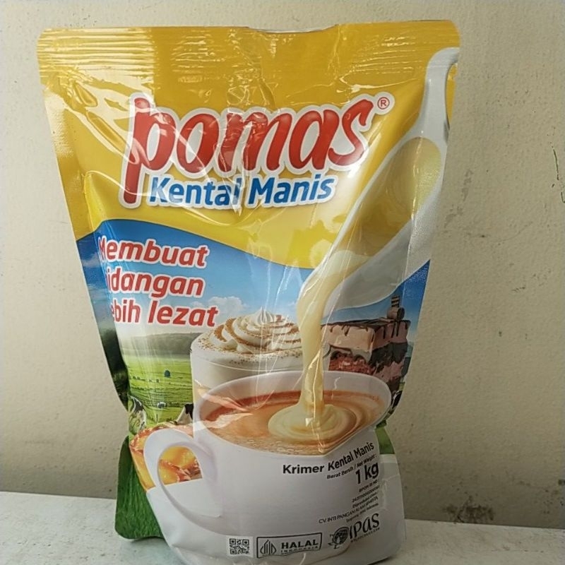 

Pomas Kental Manis Halal 1kg Krimer Enak
