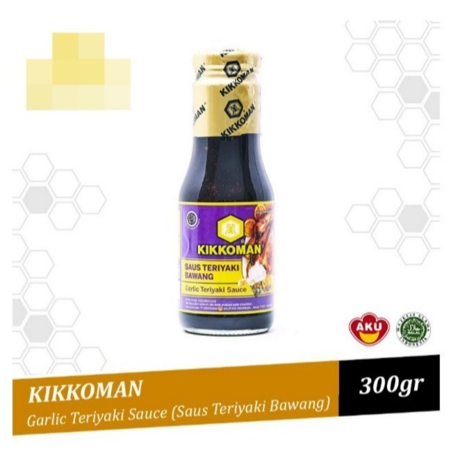 

KIKKOMAN GARLIC TERIYAKI SAUCE 300GR (Saus Teriyaki Bawang) - Gosend Grab Only!!!